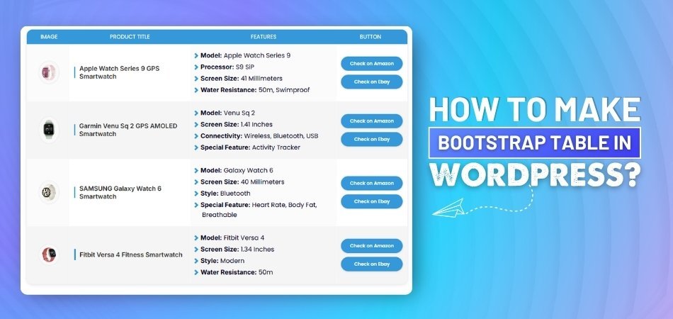 How to Make Bootstrap Table in WordPress?